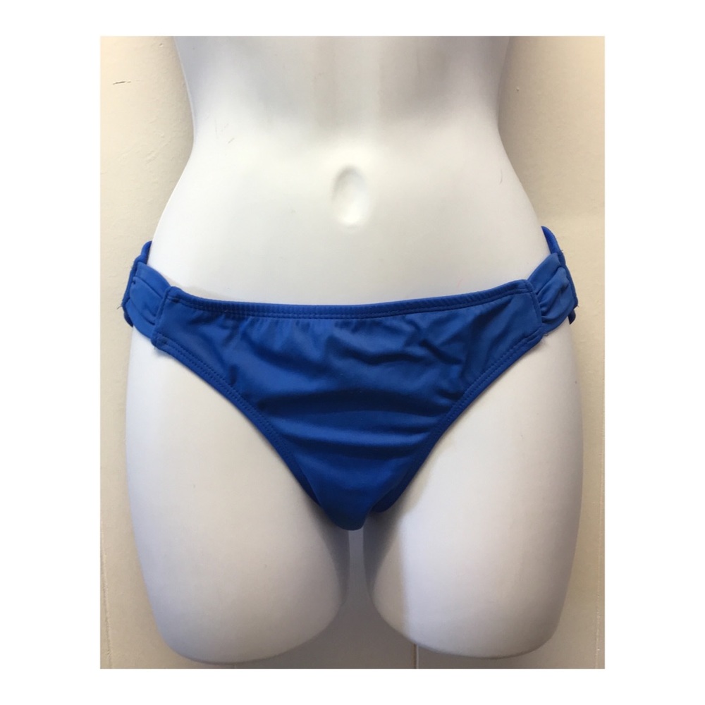 Royal Blue Twist Side Bikini Bottoms Cheeky OP •